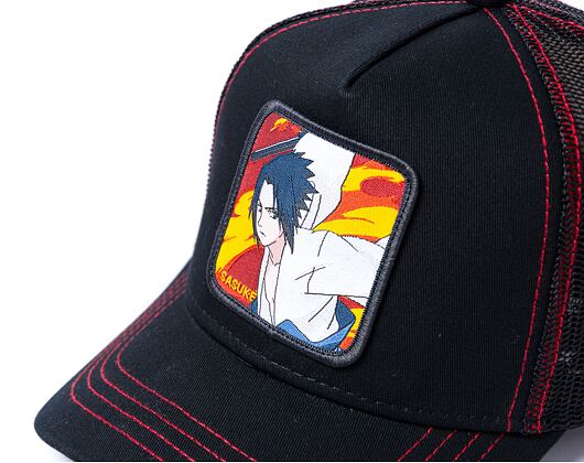 Kappe Capslab Naruto Trucker - Sasuké - Black / Black