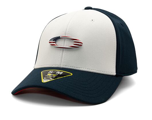 Kappe Oakley Tincan Cap US Elipse - Black / White