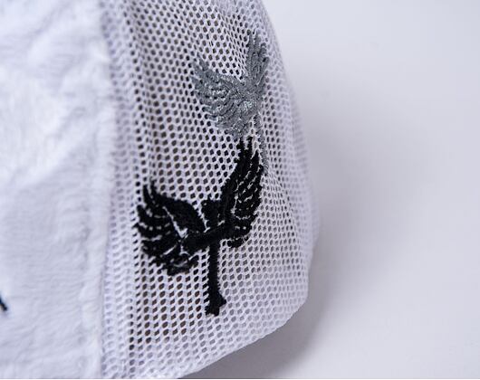 Kappe Reflection Luxury Fuzzy Trucker - Weiß / Schwarz