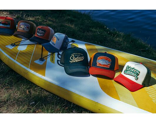 Kappe Stetson - Trucker Cap Motocross Team - Navy/Orange