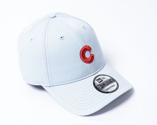Kappe New Era - 9FORTY Summer Washed - Chicago Cubs - Pastel Blue / Scarlet