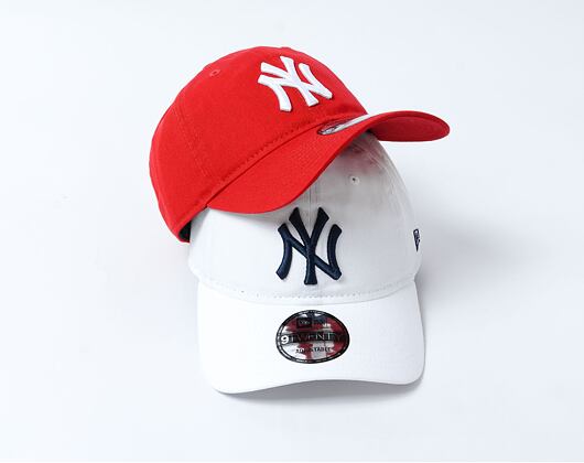 Kappe New Era - 9TWENTY Classic Dad Cap - NY Yankees - Scarlet / White