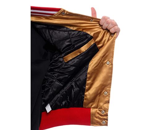 Jacke New Era - NFL Satin Bomber - San Francisco 49ers - BRZ / Scarlet