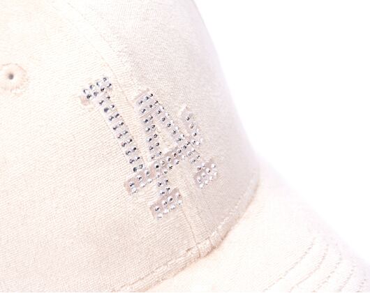 Damen Kappe New Era - 9FORTY Womens MLB Velour Diamante - LA Dodgers - Stone