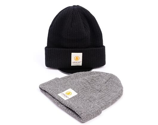 Mütze Upfront - Stranded Beanie Dark Grey Melange