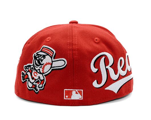 Kappe New Era - MLB Image Drop - All Over Print 59FIFTY - Cincinnati Reds - Scarlet