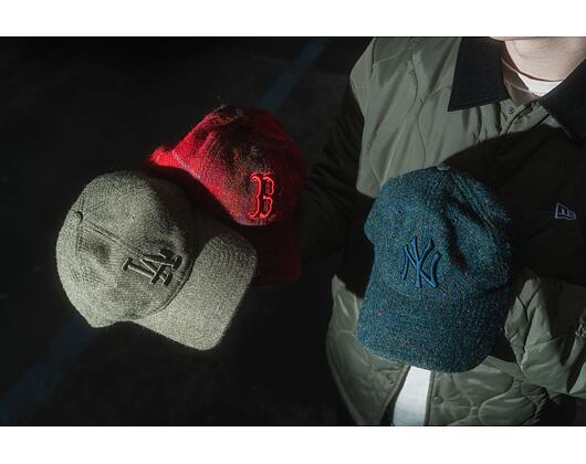 Kappe New Era - 9TWENTY MLB Harris Tweed - LA Dodgers - Olive