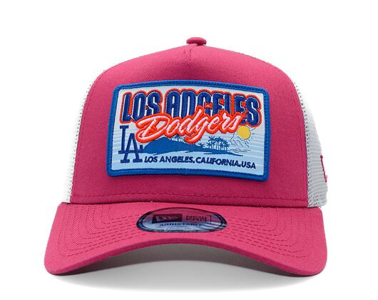 Kappe New Era - MLB City Patch 9FORTY Trucker - LA Dodgers - Burgundy