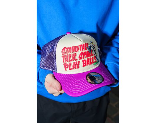 Kappe New Era - Baseball Graphic 9FORTY Trucker - Burgundy / Blue