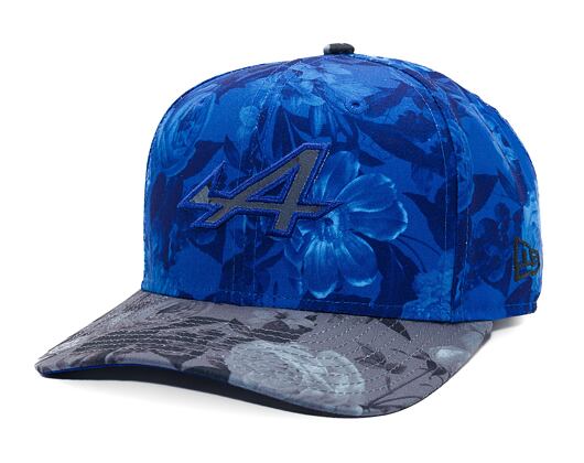 Kappe New Era - F1 Tonal Floral 9FIFTY Original Fit - Alpine Racing - Light Navy / Graphite