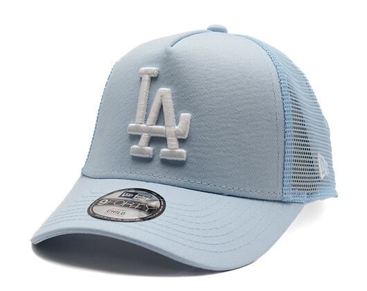 Kinderkappe New Era - MLB Essential 9FORTY Trucker - LA Dodgers - Pastellblau / Navy