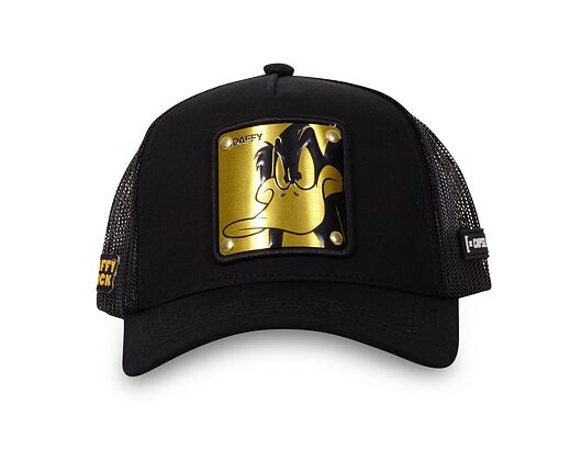Kappe Capslab - Trucker Looney Tunes - Daffy Duck Metallplättchen - Schwarz / Gold