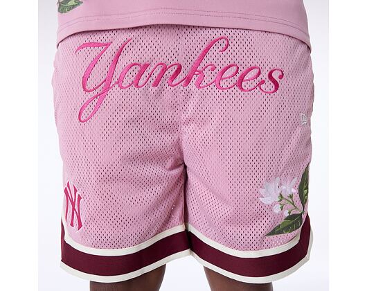 Shorts New Era - MLB Floral Mesh - NY Yankees - Pink