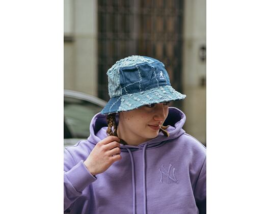 Kangol Hut - Denim Mashup Bucket - Mittelblau