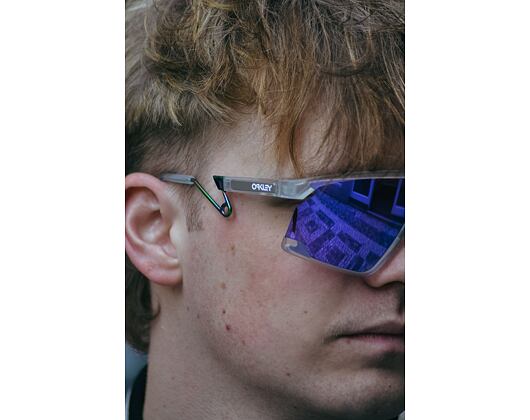 Sonnenbrille Oakley - BXTR Metal - Matte clear/Prizm Violet
