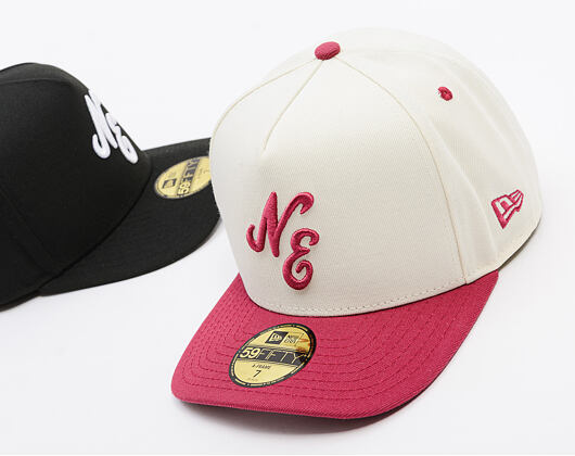Kappe New Era - Branded Script 59FIFTY - Ivory / Cherry