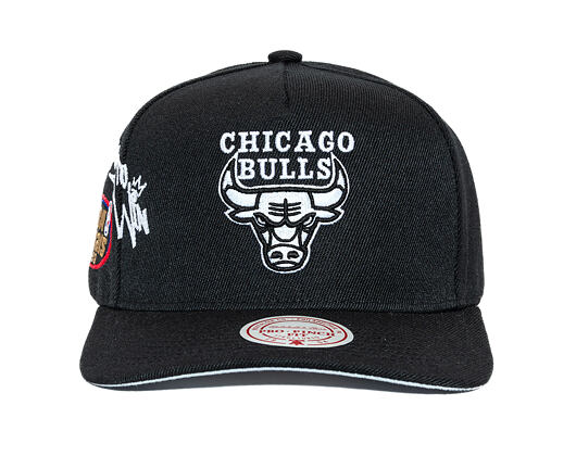Kappe Mitchell & Ness - NBA Born To Win Pro Snapback - Chicago Bulls - Black