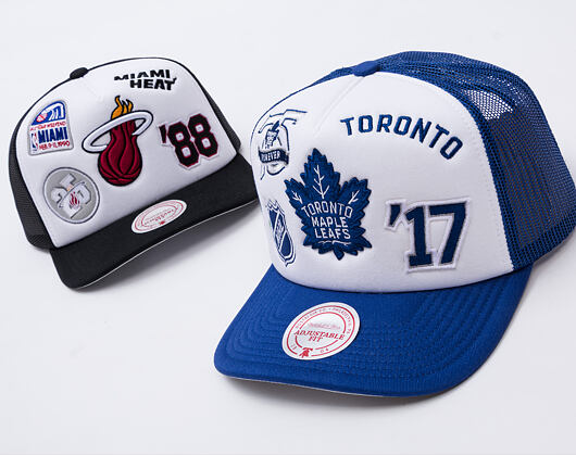 Kappe Mitchell & Ness - Gridlock Trucker - Toronto Maple Leafs - White
