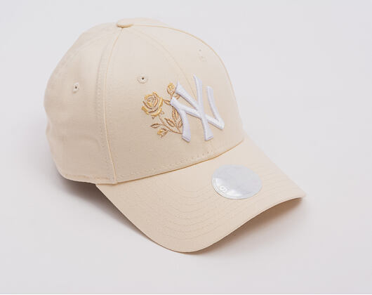 Damen Kappe New Era - MLB Roses 9FORTY - NY Yankees - Cream