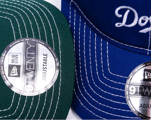 Kappe New Era - MLB Contrast Stitch 9TWENTY - Oakland Athletics - Dark Green / White