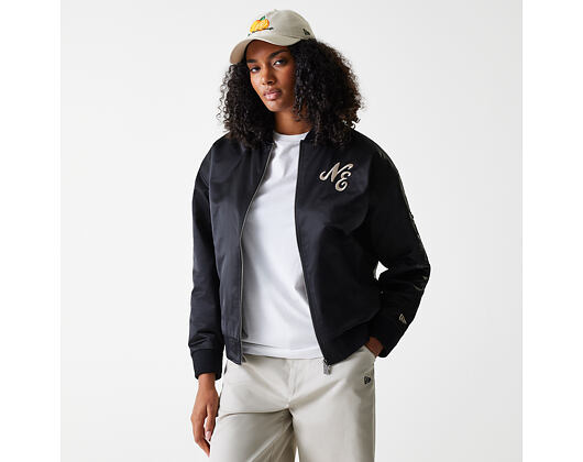 Damenjacke New Era - Satin Bomber - Black