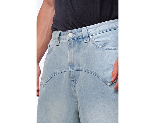 Hose Karl Kani - Og K Washed Western Relaxed Baggy Jeans - Blue