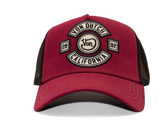 Kappe Von Dutch - Trucker - MC Logo - Burgundy/Black