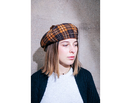 Kangol - New Heritage Flat Cap - Espresso Check
