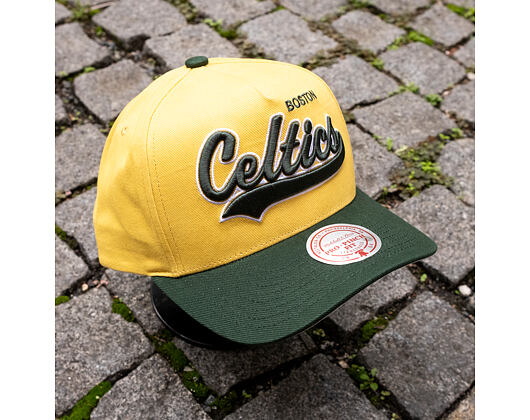 Kappe Mitchell & Ness - Harvest Gold Pro Crown - Boston Celtics - Gold/Green