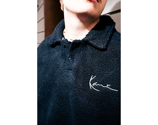 Pullover Karl Kani - Metal Signature Teddy Polo Black
