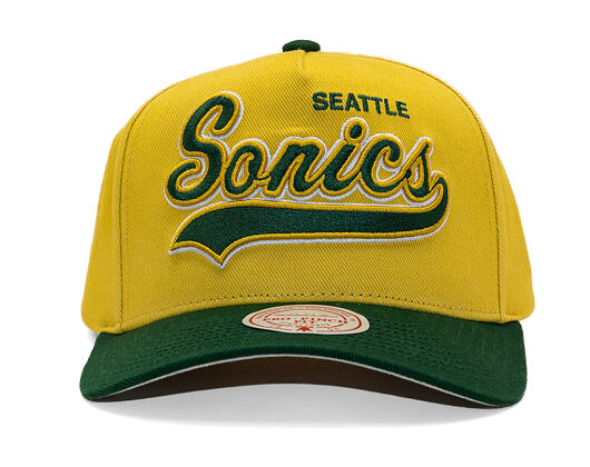 Kappe Mitchell & Ness - Harvest Gold Pro Crown - Seattle Supersonics - Gold/Green