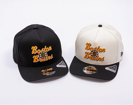 Basecap New Era - NHL Chainstitch 9FIFTY A-Frame - Boston Bruins - Chrome White