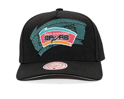 Kappe Mitchell & Ness - NBA Tilted Pro Snapback Hwc - San Antonio Spurs - Black