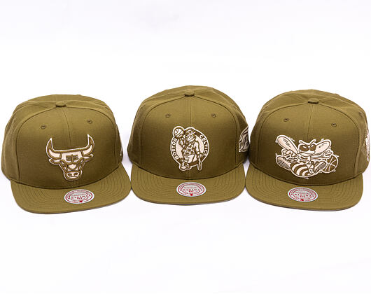 Kappe Mitchell & Ness - NBA Fashion Basic Snapback - Chicago Bulls - Olive