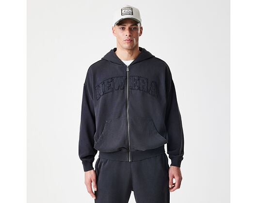 Pullover New Era - Branded Washed Full-Zip Hoody - Black