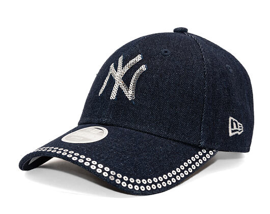 Damen Kappe New Era - MLB Womens Distressed 9FORTY - NY Yankees - Blue