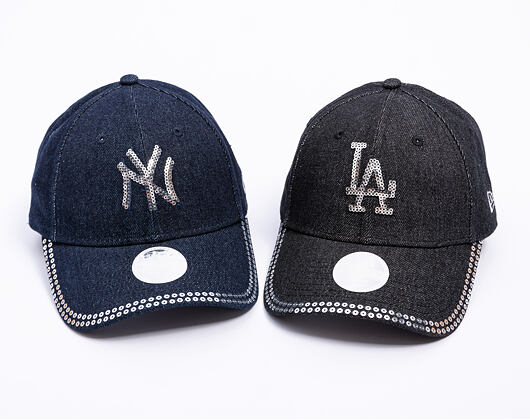 Damen Kappe New Era - MLB Womens Distressed 9FORTY - NY Yankees - Blue