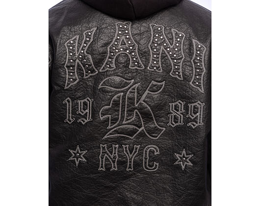 Jacke Karl Kani - Kani Western Pu Leather College Jacket - Black