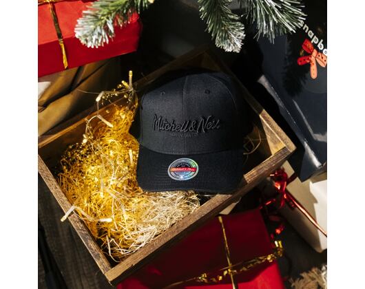 Kappe Mitchell & Ness - Branded Pinscript Classic Red - Black / Black