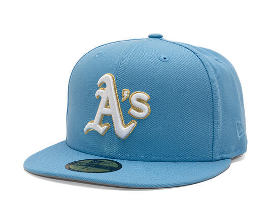 Kappe New Era - MLB Seasonal 59FIFTY - Oakland Athletics - Sky Blue / Pink UV