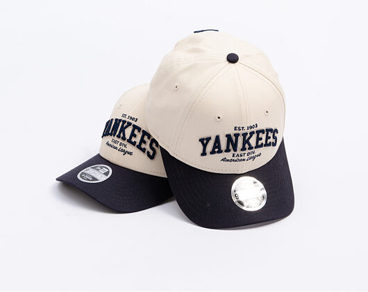 Kinder Kappe New Era - MLB Wordmark 9FORTY M-CROWN - NY Yankees - Cream