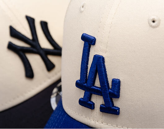 Kappe New Era - MLB Colorblock 9FORTY M-CROWN - LA Dodgers - Cream