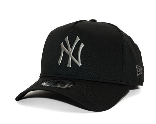 Kappe New Era - MLB Metallic 9FORTY A-Frame - NY Yankees - Black