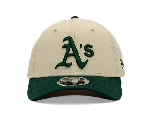 Kappe New Era - MLB Colorblock 9FORTY M-CROWN - Oakland Athletics - Cream