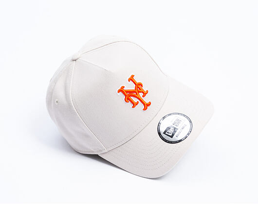 Kappe New Era - MLB Outline Script 9FORTY A-Frame - NY Mets - Stone