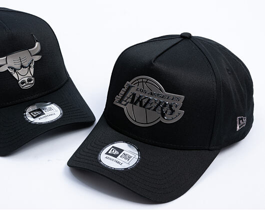 Kappe New Era - NBA Metallic 9FORTY A-Frame - LA Lakers - Black