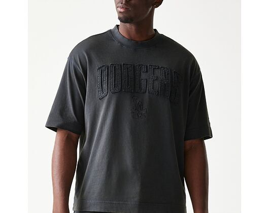 T-Shirt New Era - MLB Washed Boxy Tee - LA Dodgers - Dark Grey