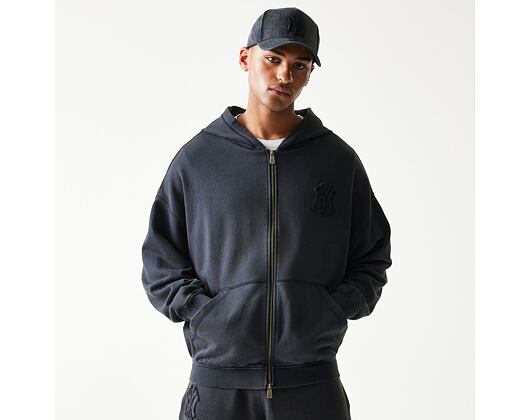 Pullover New Era - MLB Washed Full Zip Hoody - NY Yankees - Black