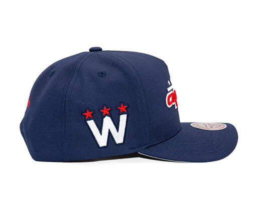Kappe Mitchell & Ness - Washington Capitals - Double Clutch Pro Snapback - Navy