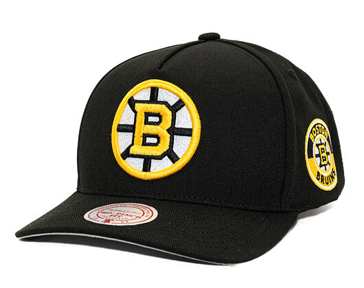 Kappe Mitchell & Ness - Boston Bruins - Double Clutch Pro Snapback - Black